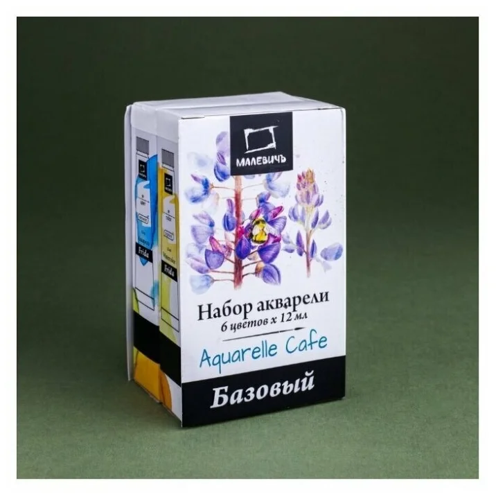 Набор акварели Малевичъ Frida, Basic, 6 цветов по 12 мл